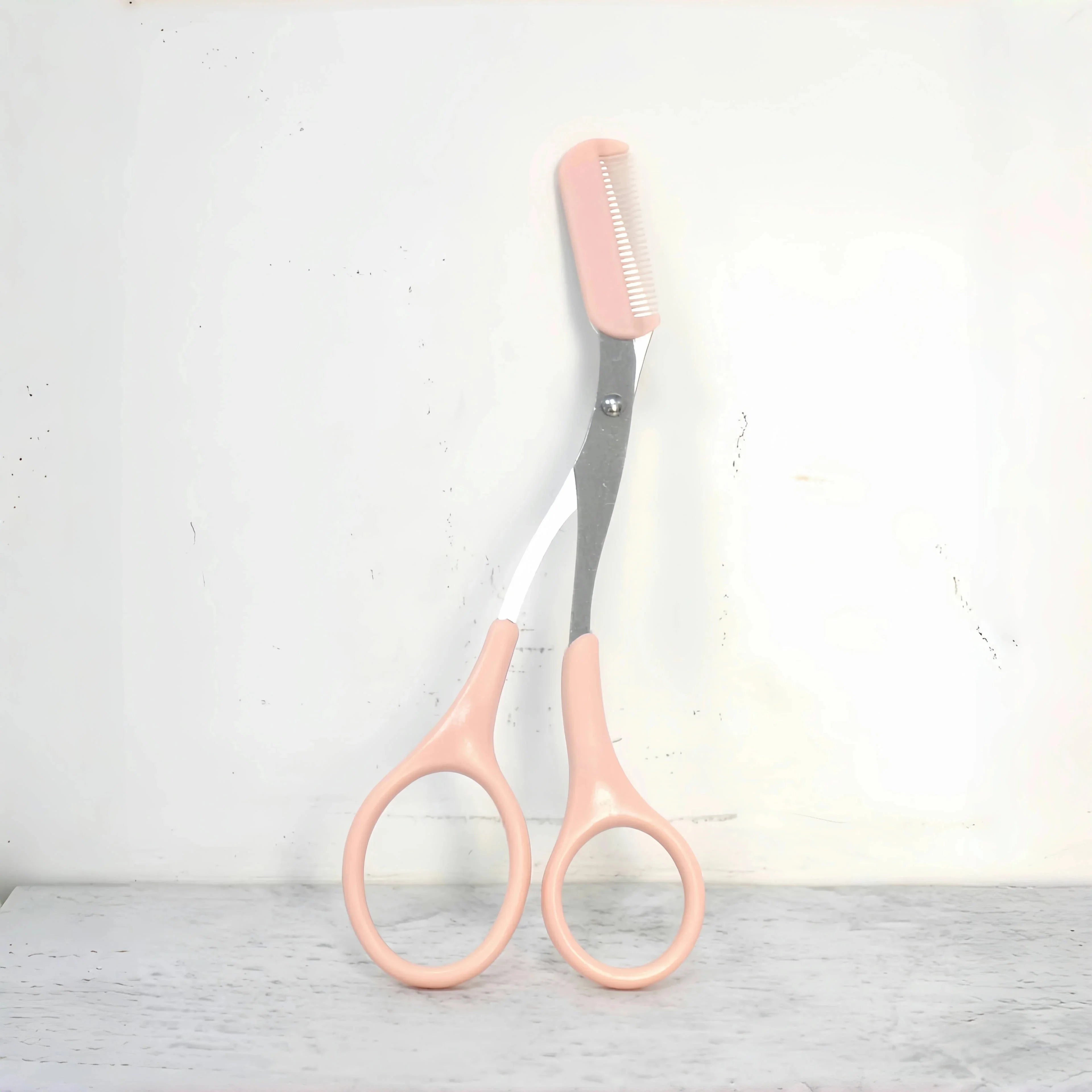 1 Pcs Eyebrow Trimming Scissors with Built-in Comb - Stainless Steel, Precise Grooming Tool, Creating Perfect Eyebrows