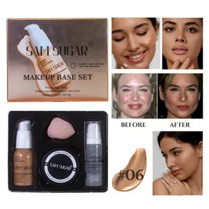 Set Primer Latte e Spugnette 4 Pezzi - Base Makeup Perfetta