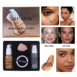 Set Primer Latte e Spugnette 4 Pezzi - Base Makeup Perfetta