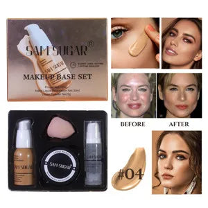 Set Primer Latte e Spugnette 4 Pezzi - Base Makeup Perfetta